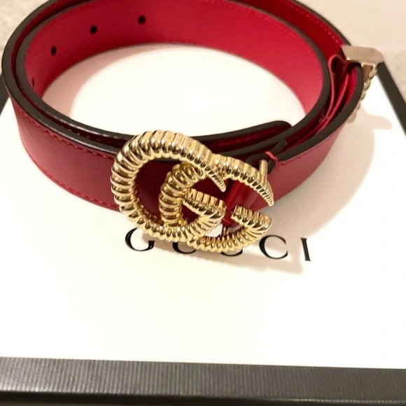 Gucci Accessories Authentic Red Gucci Belt Poshmark